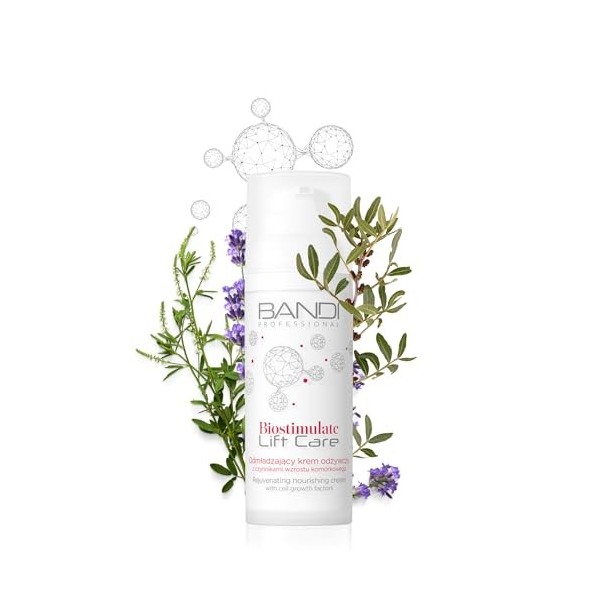 Bandi - Crème Hydratante Anti-âge Revitalisante Peau Mature Effets Lifting Régénérant Réduit Rides Amélioration Ovale Visage ...