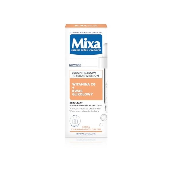 Mixa Sérum visage anti-pigmentation, vitamine CG +acide glycolique