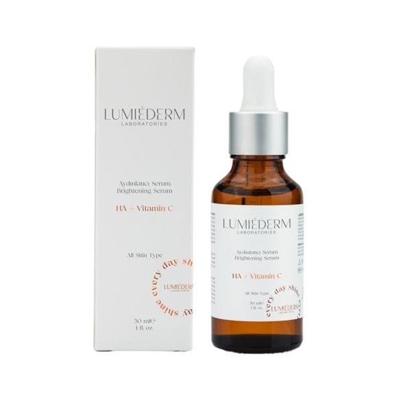 LUMIÉDERM LABORATORIES LABORATOIRES LUMIÉDERM Sérum à lacide hyaluronique avec vitamine C pour lisser les ridules et éclairc
