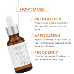 LUMIÉDERM LABORATORIES LABORATOIRES LUMIÉDERM Sérum à lacide hyaluronique avec vitamine C pour lisser les ridules et éclairc