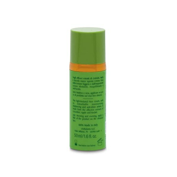 LErbolario Crème matifiante pour le visage avec effet équilibrant pour peaux mixtes 50 ml