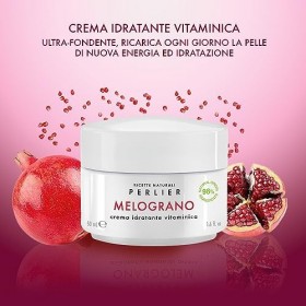 Perlier Crème hydratante à la grenade - Formule avec 96 % dingrédients dorigine naturelle - 50 ml