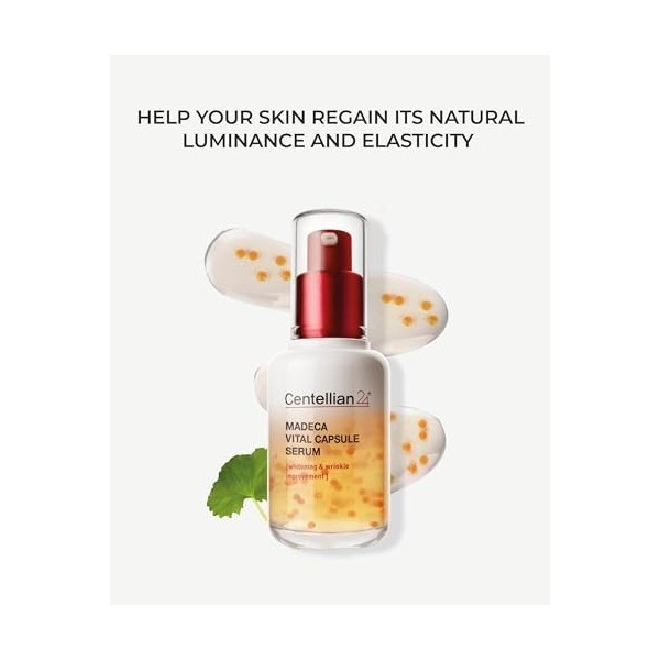 [Centellian24] MADECA Vital Capsule Serum 50 ml – Sérum Gold Orange, Peau saine, TECA 10 000 ppm, Cosmétique coréen, K-Beauty