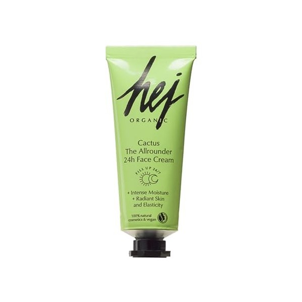 24h Crème pour le visage Cactus 50 ml pour une peau rayonnante et lisse, hydratation longue durée grâce à lacide hyaluroni