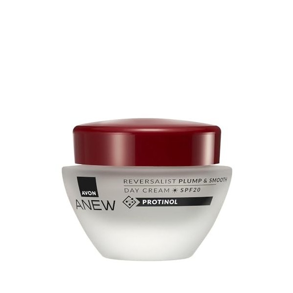 Avon ANEW REVERSALIST Plump & Smooth Crème de jour SPF 20 – Crème anti-âge pour le visage avec SPF 20 Crème Jour et Nuit