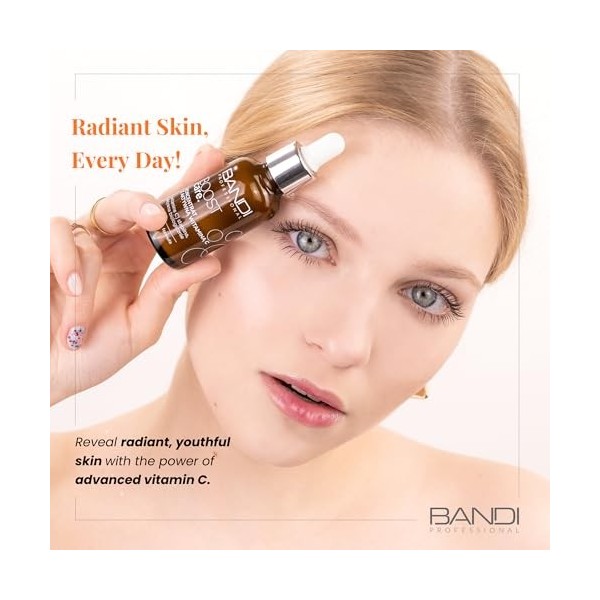 Bandi Concentré Vitamine C Soin Visage Hydratant Anti-Âge Peau Radieuse Tous Types de Peau Ingrédients Naturels Allantoïne Pr...