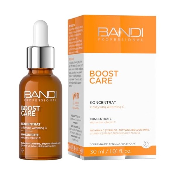 Bandi Concentré Vitamine C Soin Visage Hydratant Anti-Âge Peau Radieuse Tous Types de Peau Ingrédients Naturels Allantoïne Pr...
