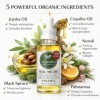 Sérum à lhuile de jojoba à formule avancée biologique de Nativilis Huile visage hydratante anti-âge à base de bêta-caryophyl