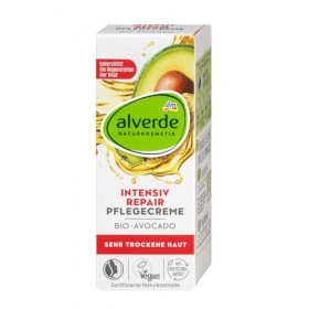 alverde NATURKOSMETIK Crème réparatrice intense pour le visage 50 ml