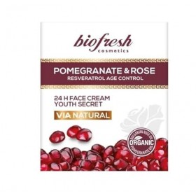 Biofresh cosmetics Via Natural Crème pour le visage 24 h