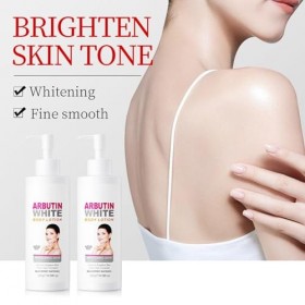 Alpha Arbutin Lotion pour le Corps éclaircissante pour la Peau avec niacinamide, Lait Eclaircissant Peau Noire, Hydratant pou...