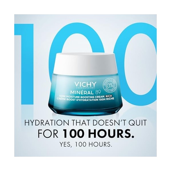 Vichy Minéral 89 100h Moisture Boosting Cream Rich - Fragrance Free