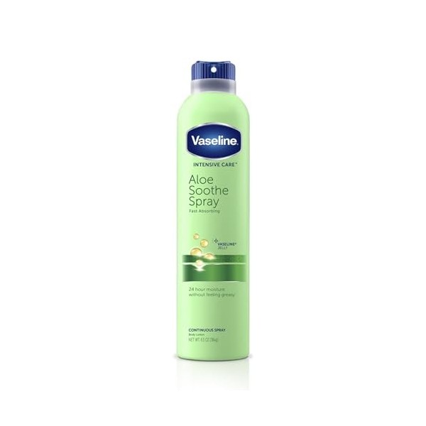 VASELINE SPRAY & GO ALOE FRESH 6.5 OZ