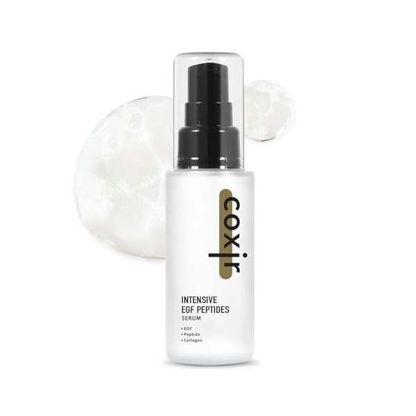 Coxir Sérum Anti-âge Repulpant Fermeté Intensive EGF Peptide Serum 50ml Crème Jour et Nuit