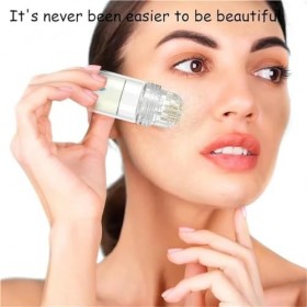 Gla-mory Système de micro-perfusion pour le visage, sérum à lacide hyaluronique, soin de la peau du visage aide à lisser la ...