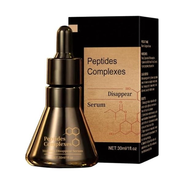 Sérum Peptide Anti-Mélanine, Unifie le Teint, Hydrate et Raffermit, Sérum Correcteur Éclaircissant Visage, Convient à Tous Ty...