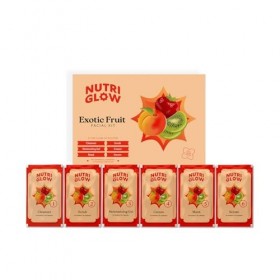 Nutriglow Naturals Exotic Fruit Facial Kit with Honey, Vitamin E for Radiant Glow, 60G