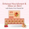 Nutriglow Naturals Exotic Fruit Facial Kit with Honey, Vitamin E for Radiant Glow, 60G