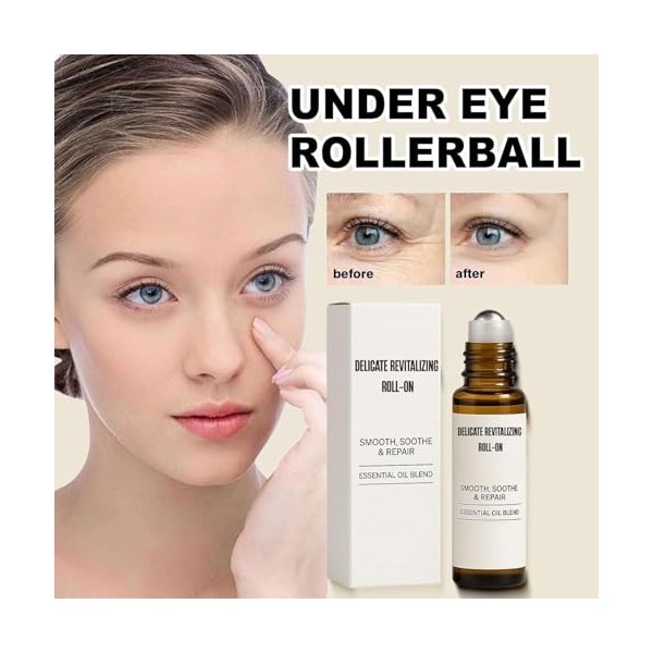 Roll-on revitalisant délicat, Sérum anti-rides Liftora 10s avancé, Formule végétale naturelle, Hydratation intense, Comblemen...