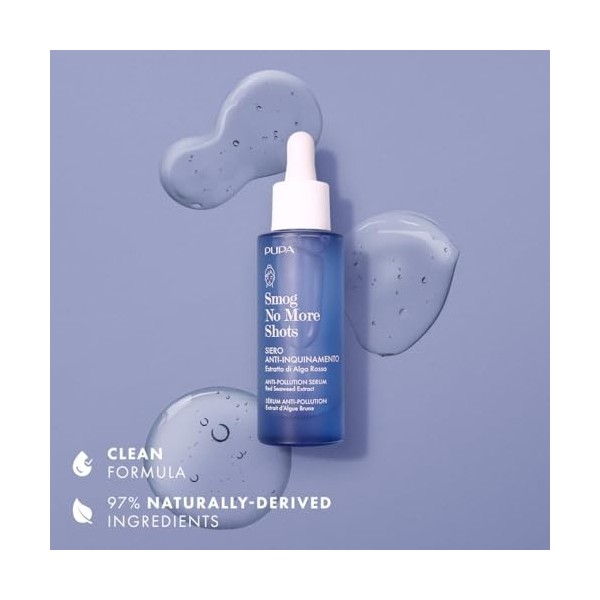PUPA, SMOG NO MORE SHOTS - SIERO ANTI-INQUINAMENTO, 30 ML.