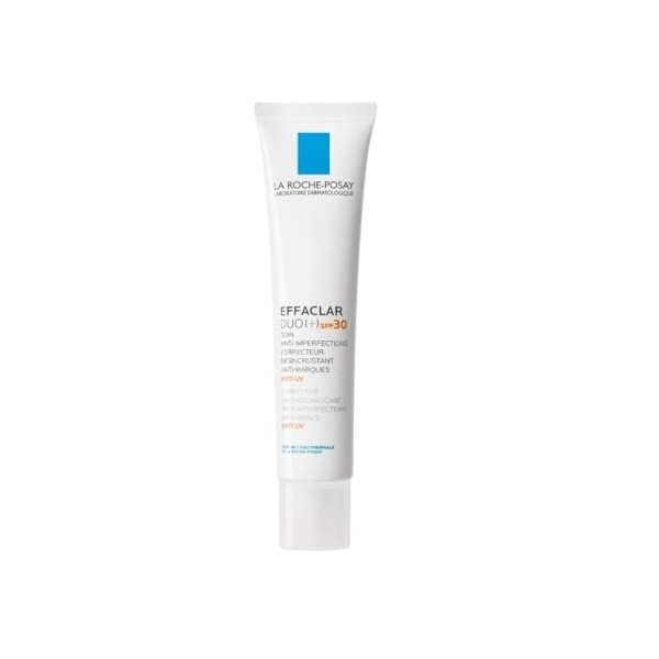 La Roche-Posay - Soin Effaclar DUO+ SPF 30 - Soin Visage Complet Anti Imperfection, Anti-Marques, Anti-Récidive et Anti-UV - ...