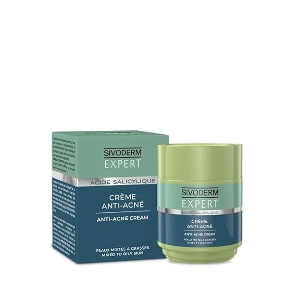 Creme visage anti acné sivoderm expert à l acide salicylique. 80ml