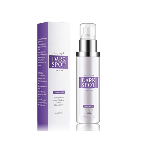 Dark Spot Correcting Glow Serum, Whitening and Freckle Removing Essence, Dark Spots R𝐞mover, Anti Spot Serum for Face, Skin C...