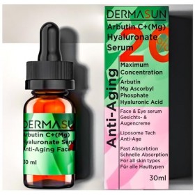 DERMASUN Sérum anti-âge hautement dosé à 20 % de vitamine C : sérum hydratant et éclaircissant la peau avec vitamine C liposo