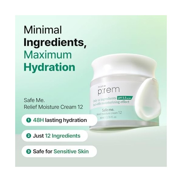 Safe Me Crème hydratante apaisante 80 ml