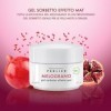 Perlier, Gel effet sorbet mat - Soins du visage - Hydratant - Grenade - Vegan - Pot 50 ml
