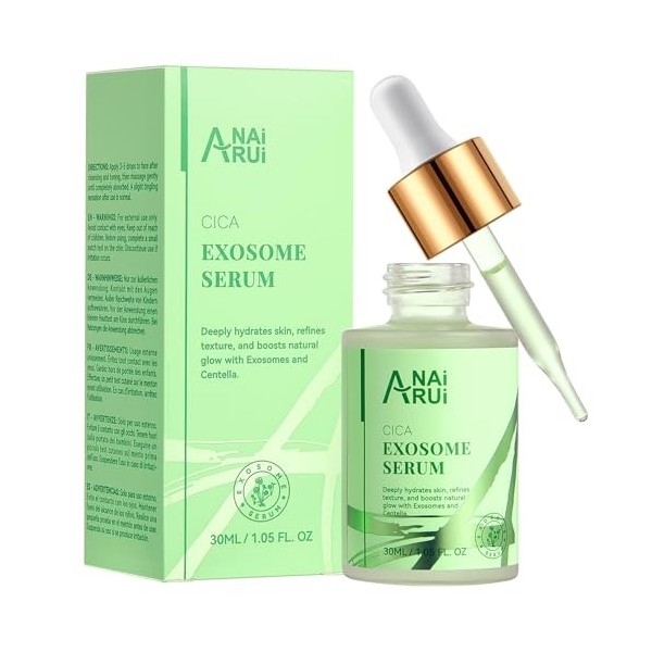 ANAiRUi Matrixyl 3000 & Argireline Sérum Visage Anti-Âge avec Peptides, Acide Hyaluronique, contre les rides, renforcement Co...