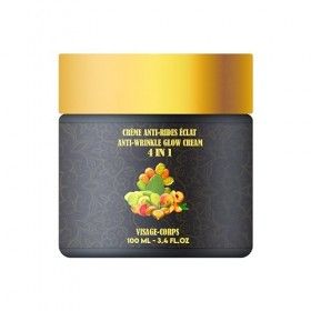 MEILLEURE CRÈME HYDRATANTE ANTI-RIDES 4 en 1 : Huile de pépins de figue de barbarie Huile d’argan Huile de noyau d’abricot Hu