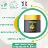 MEILLEURE CRÈME HYDRATANTE ANTI-RIDES 4 en 1 : Huile de pépins de figue de barbarie Huile d’argan Huile de noyau d’abricot Hu