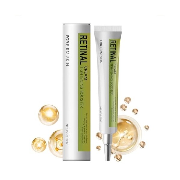 Nouveau Retinal Shot Booster Tenseur - Crème Visage Anti-Rides et Raffermissante, Estompe les Ridules et Raffermit la Peau, H...