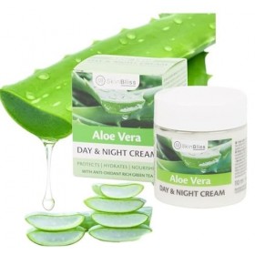 NATURAL Aloe Vera Crème pour le visage : crème de jour et de nuit à laloe vera, crème hydratante efficace et crème Renewal C