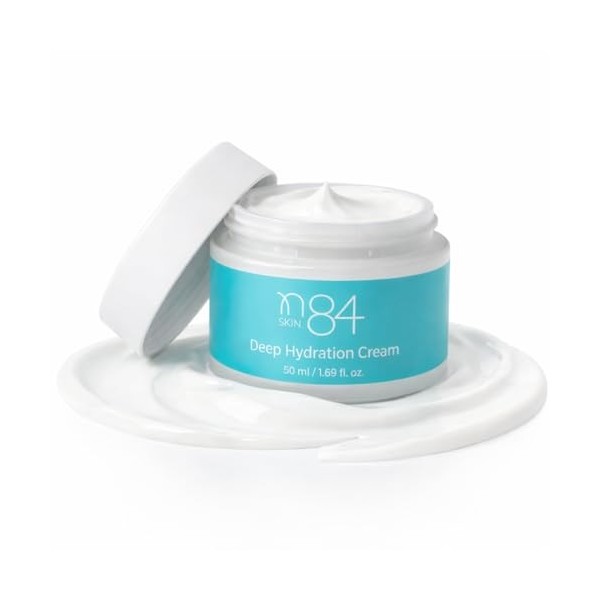 Crème hydratante profonde avec acide hyaluronique et niacinamide - Crème hydratante quotidienne pour tous les types de peau, 