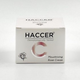 Haccer Rose Moisturizing Daily Skin Cream 50 ml – Eau de rose naturelle – Hydratante, hydratante, nourrissante et revitalisan