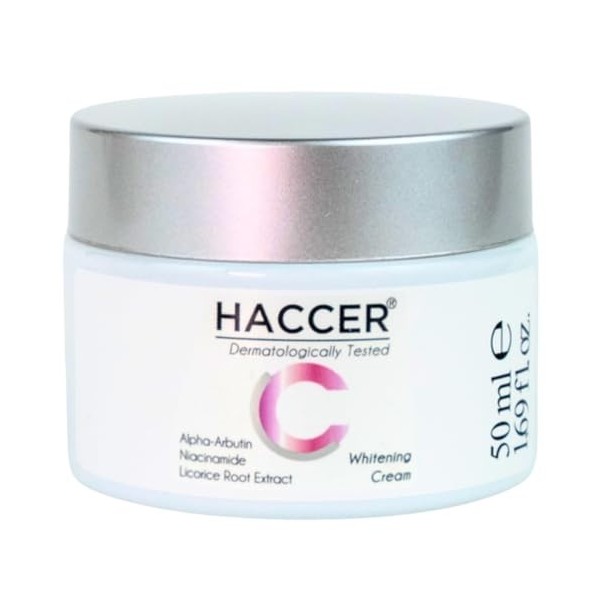 Haccer Rose Moisturizing Daily Skin Cream 50 ml – Eau de rose naturelle – Hydratante, hydratante, nourrissante et revitalisan