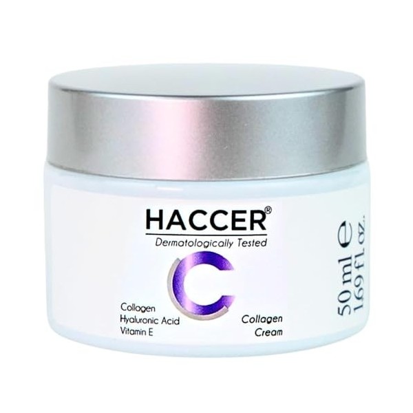 Haccer Rose Moisturizing Daily Skin Cream 50 ml – Eau de rose naturelle – Hydratante, hydratante, nourrissante et revitalisan