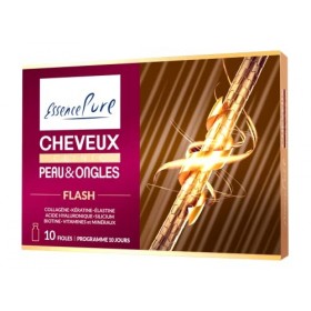 Cheveux, Peau et Ongles Essence Pure Flash | Collagène hydrolysé, acide hyaluronique, silicium, kératine et élastine | Advanc