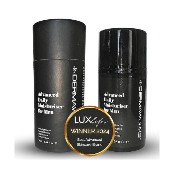 CREME HYDRATANTE VISAGE HOMME - Soins pour le Visage Anti Ride Puissant et Naturel pour Homme avec Acide Hyaluronique, Vitami