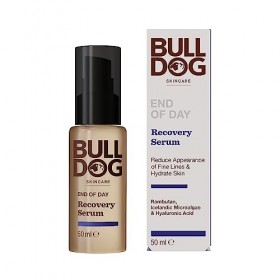 Bulldog Skincare - Sérum Récupérateur Fin de Jour pour Homme | Gel Réduction des rides et Ridules | 50 ml