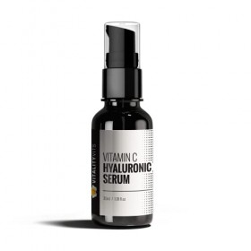 VitaliltyVits Sérum à la vitamine C et E à lacide hyaluronique et à lhuile davocat - Anti-âge et anti-rides - Pompe de 30 
