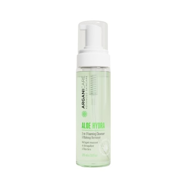 ARGANICARE - Sérum Antiâge à lAloe Vera - Soin Visage Hydratant tous types de peaux - 30 ml Crème Jour et Nuit