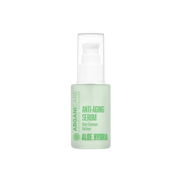 ARGANICARE - Sérum Antiâge à lAloe Vera - Soin Visage Hydratant tous types de peaux - 30 ml Crème Jour et Nuit