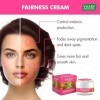 Vaadi Herbals Organic Fairness Lot de 3 crèmes anti-rides pour le visage au safran, à laloe vera et aux extraits de curcuma
