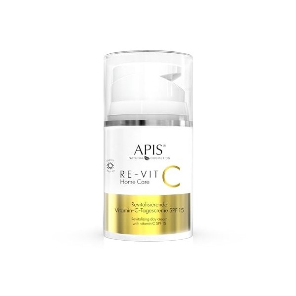 APIS RE-VIT C MAISON SOINS CRÈME REVITALISANTE AVEC VITAMINE C PAR JOUR SPF 15 50 ML