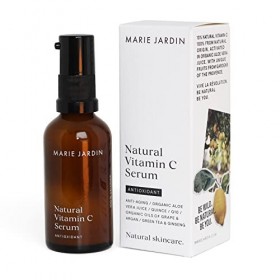 MARIE JARDIN Sérum à la vitamine C 50 ml à base daloe vera – Sérum anti-âge, vitamine C naturelle et antioxydants pour le co