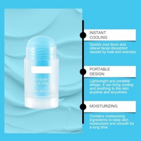 Stick Masque Rafraîchissant for le Visage - Améliore le Grain de Peau, Illumine le Teint, Hydrate Longue Durée 2pcs Crème Jo...