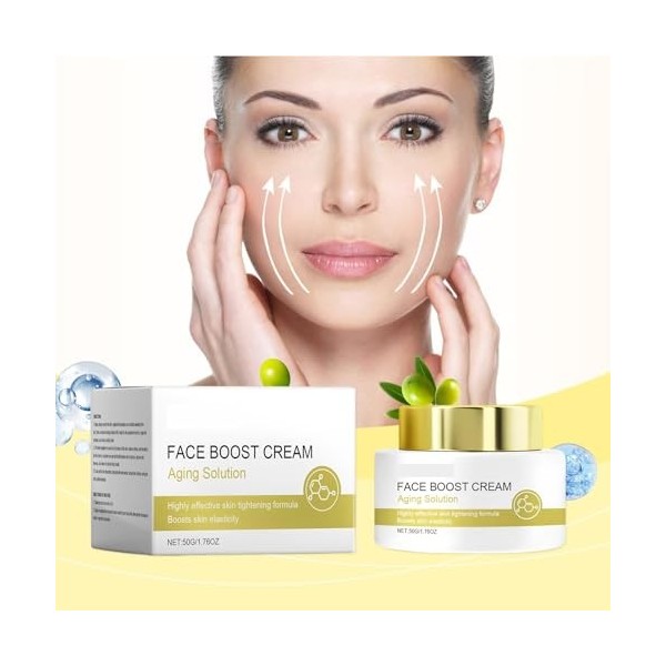 Crème De Soin Du Visage - Hydratation Intense, Améliore la Douceur, Renforce Lélasticité et RaffermitlLa Peau 2pcs Crème Jou...